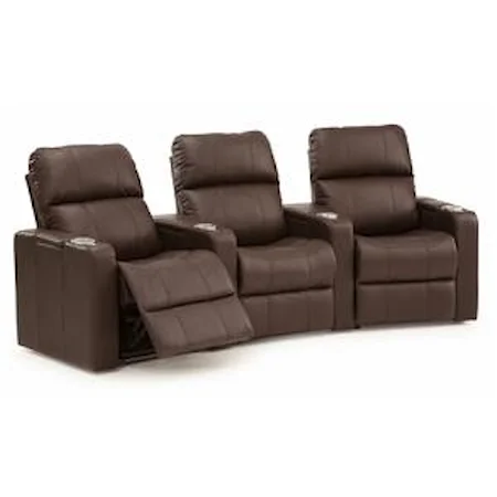 Three Seat Curved Power Reclining Sectional
